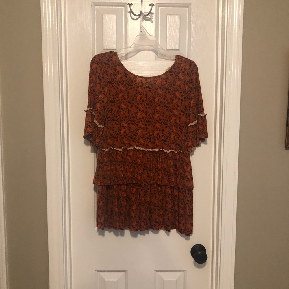 Soft Matilda Jane burnt orange top
